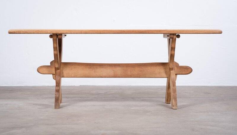 Oak Coffee Table by Henning Kjærnulf, Denmark, 1960s