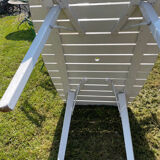 Vintage wood folding garden table