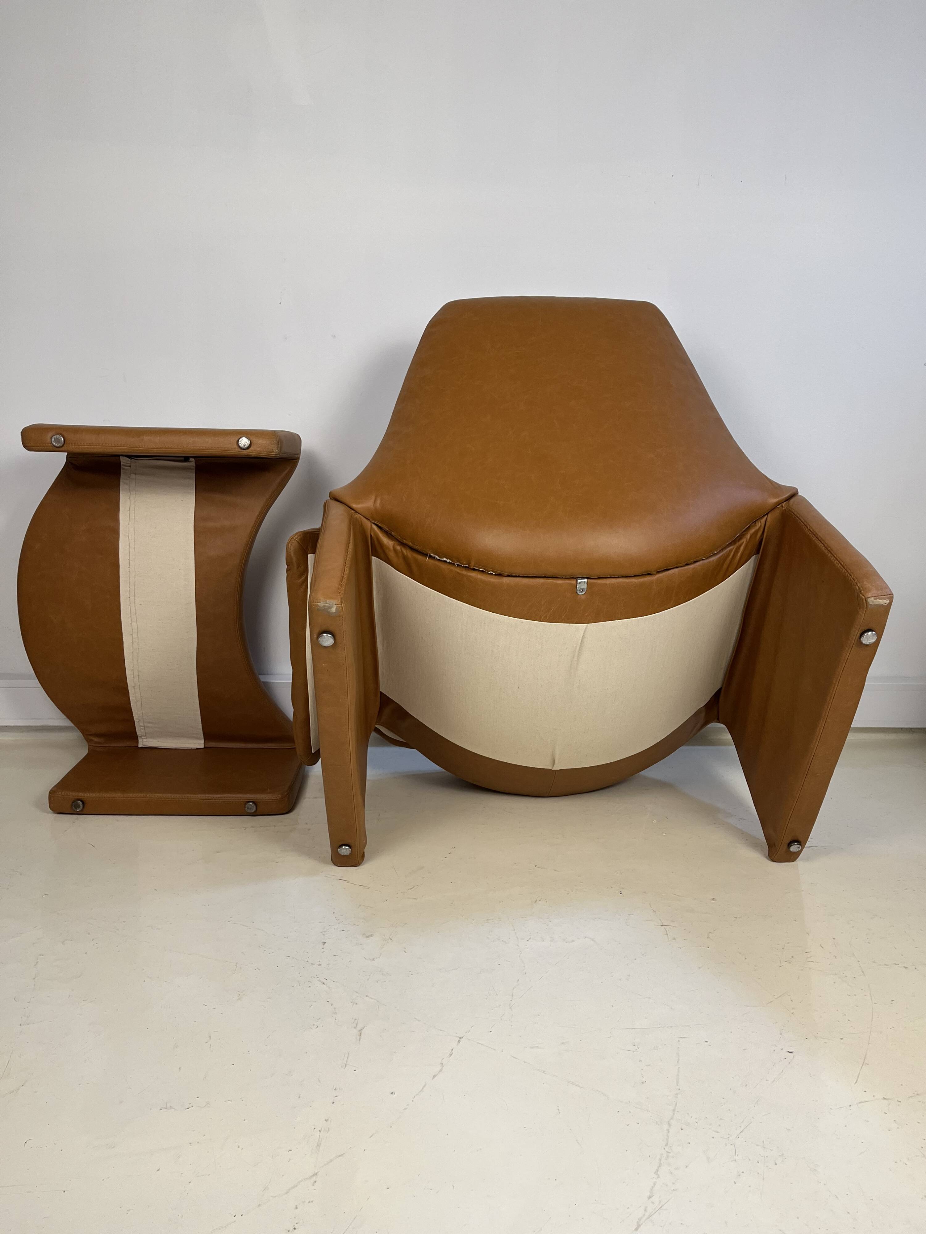 P60 lounge chair by Vittorio Ontroini for Saporiti, 60s