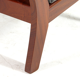 Vintage retro lounge chair in Danish teak wool