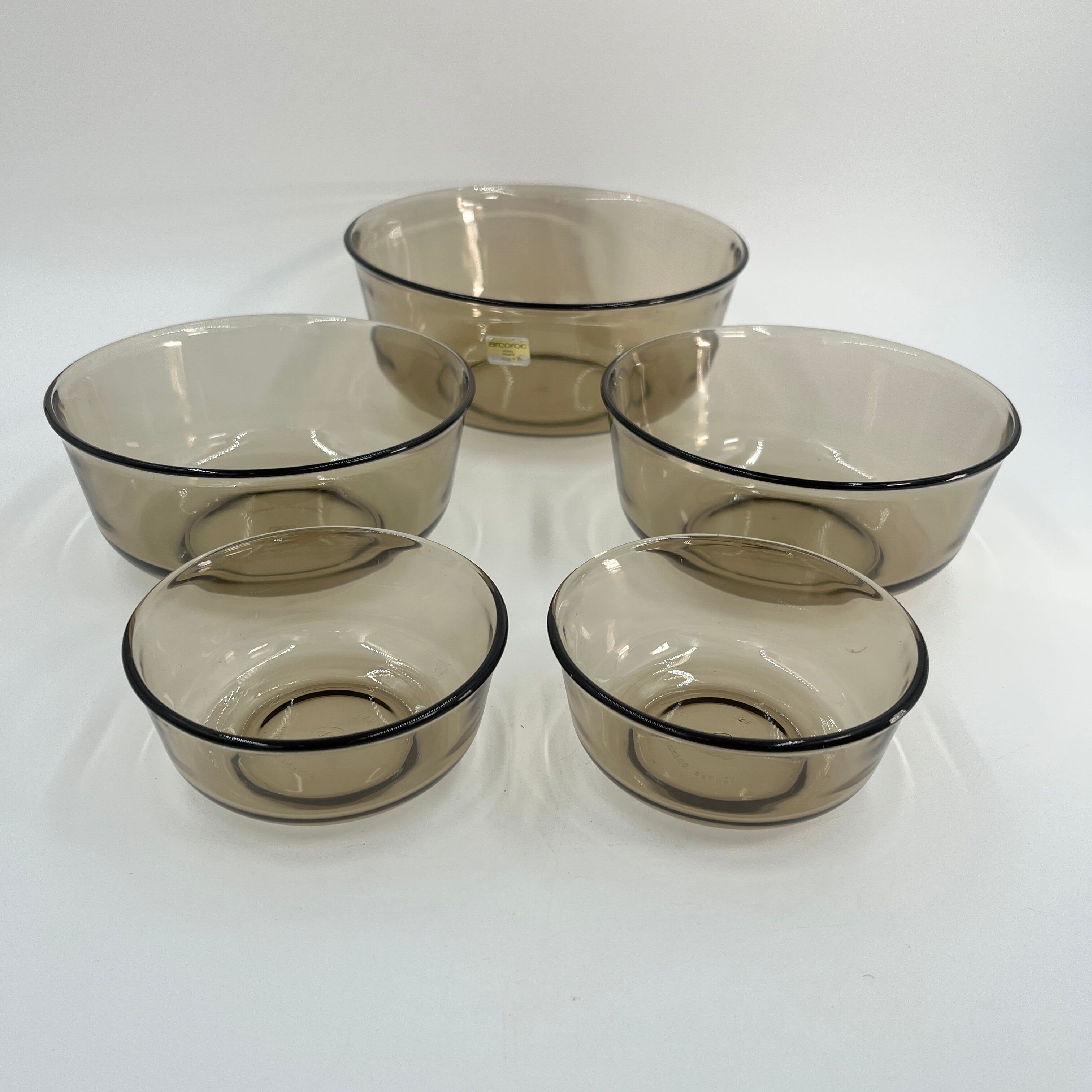 Arcopal smoked glass set