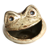 Ceramic ashtray by Annie Maume, frog head, 1960s.