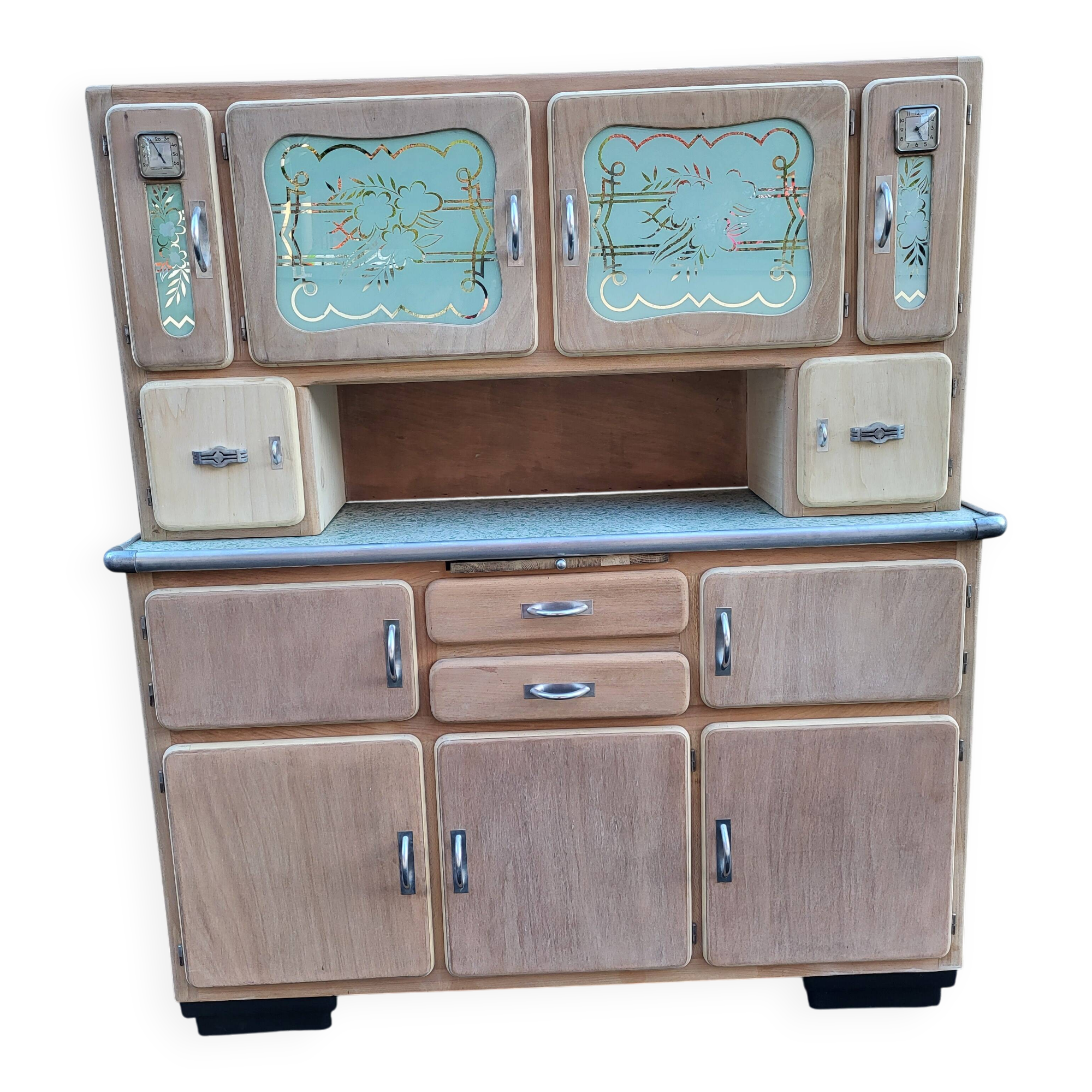 Vintage two-body buffet mado from the 1940s/50s poncé