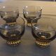 Set of 4 Italian Smoked Glasses - 1960s
