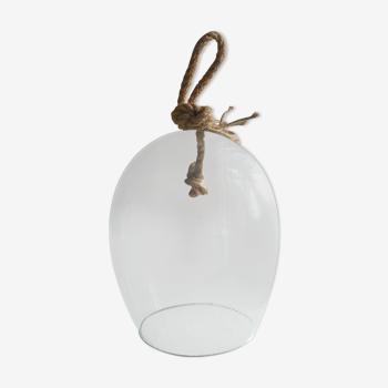 Glass bell and oval rope