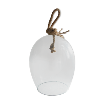 Glass bell and oval rope