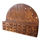 Petit meuble de métier rétro vintage en bois