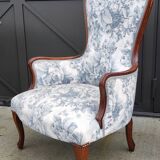 Old Pair of Louis Philippe Bergère Armchairs