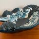 Void pocket vintage shell cut glazed ceramic