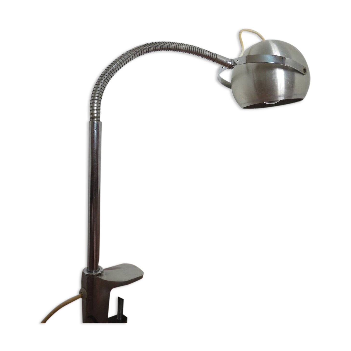 Walking eye ball lamp, nomadic, on vice 1970