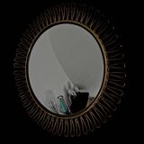 Bolspiegel en laiton du milieu du siècle Josef Frank, Svenskt, Zweden, jaren 60