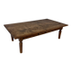 Table basse antique hollandaise en chêne, XIXe siècle