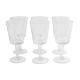 Set of 6 wine glasses by Zéphir Busine for the Boussu Glassworks, 1960s.