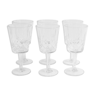 Set of 6 wine glasses - Bordeau - by Zéphir Busine for the Verreries de Boussu 1960s