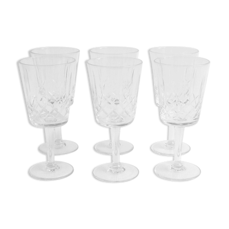 Set de 6 verres à vin par Zéphir Busine pour les Verreries de Boussu 1960s