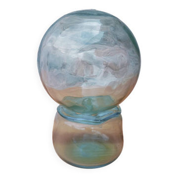 Boule, flotteur ancien en verre soufflé