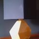 Vintage 50s cracked ceramic lamp