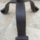Floor-standing chandelier / antique candle holder, made of wrought iron.
