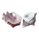 Duo of ceramic shell-shaped storage compartments