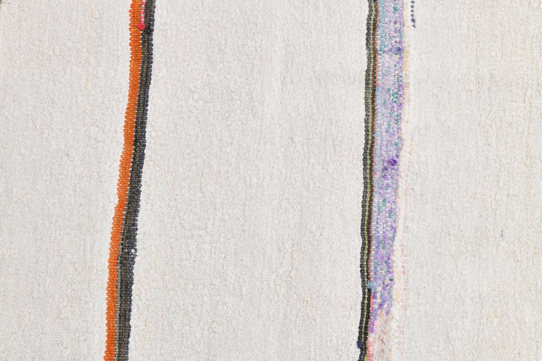 2x5 Natural White Turkish Vintage Runner Rug, 72x169Cm