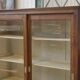 1940s oak display cabinet
