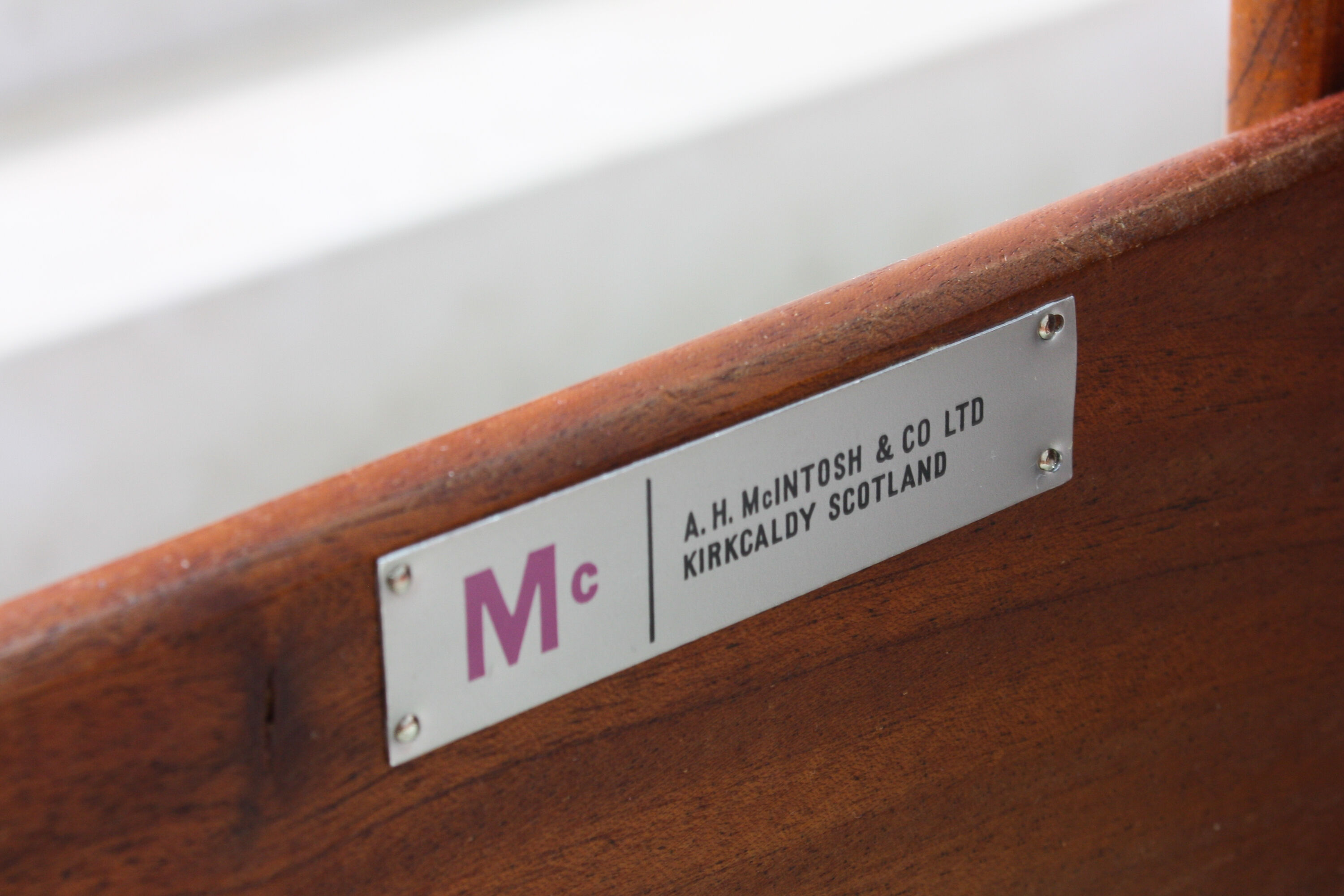 British rosewood and teak sideboard from McIntosh, 1960