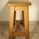 Oak console table