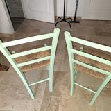 Straw sitting chairs