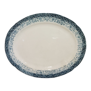 Plat ovale de la faïencerie de