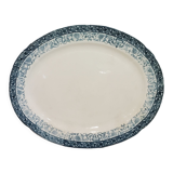 Oval dish of the pottery of Choisy le Roi, terre de fer