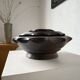 Brutalist wooden dishes, Savoyard popular art.