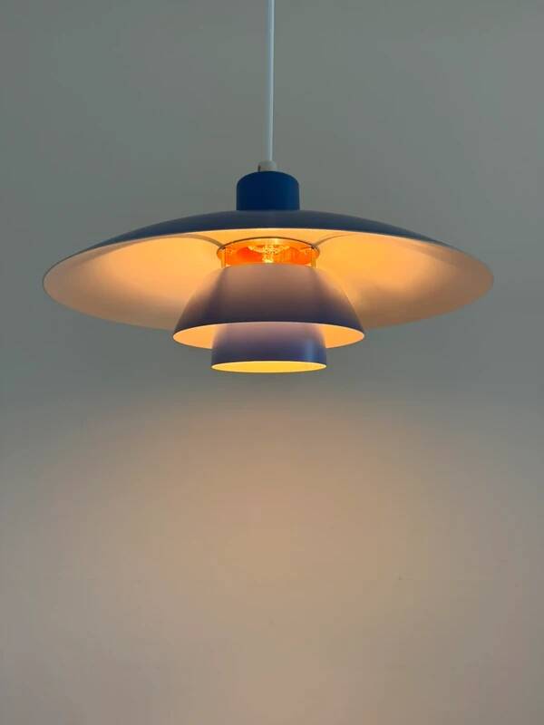 Vintage Louis Poulsen PH4/3 - rare blue, like new - Poul Henningsen - Danish design lamp