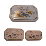 3 door plates Faïencerie Moustiers Sainte Marie