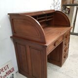 American office with curtain box administration oak