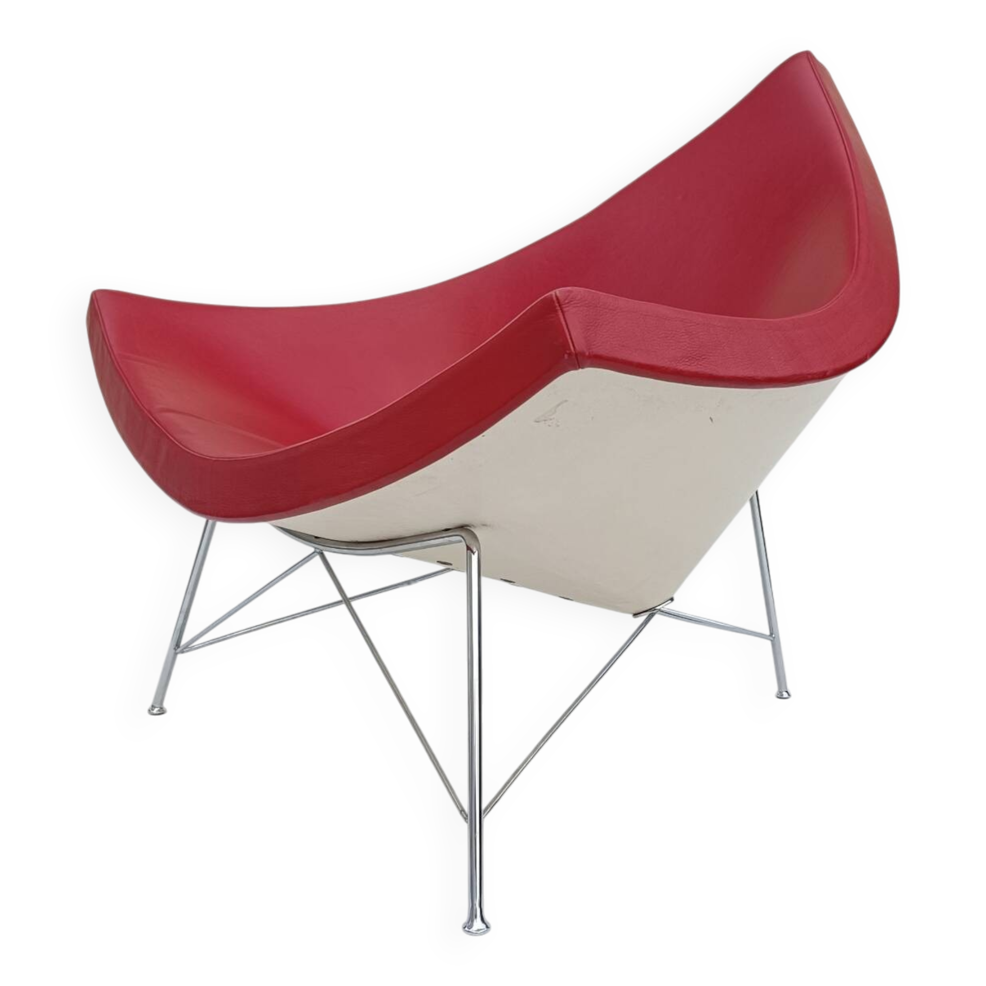 Fauteuil lounge Coconut du milieu du siècle par George Nelson pour Vitra