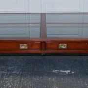Very Large Coffee Table with Marquetry Glass Panels by Kennedy Harrods