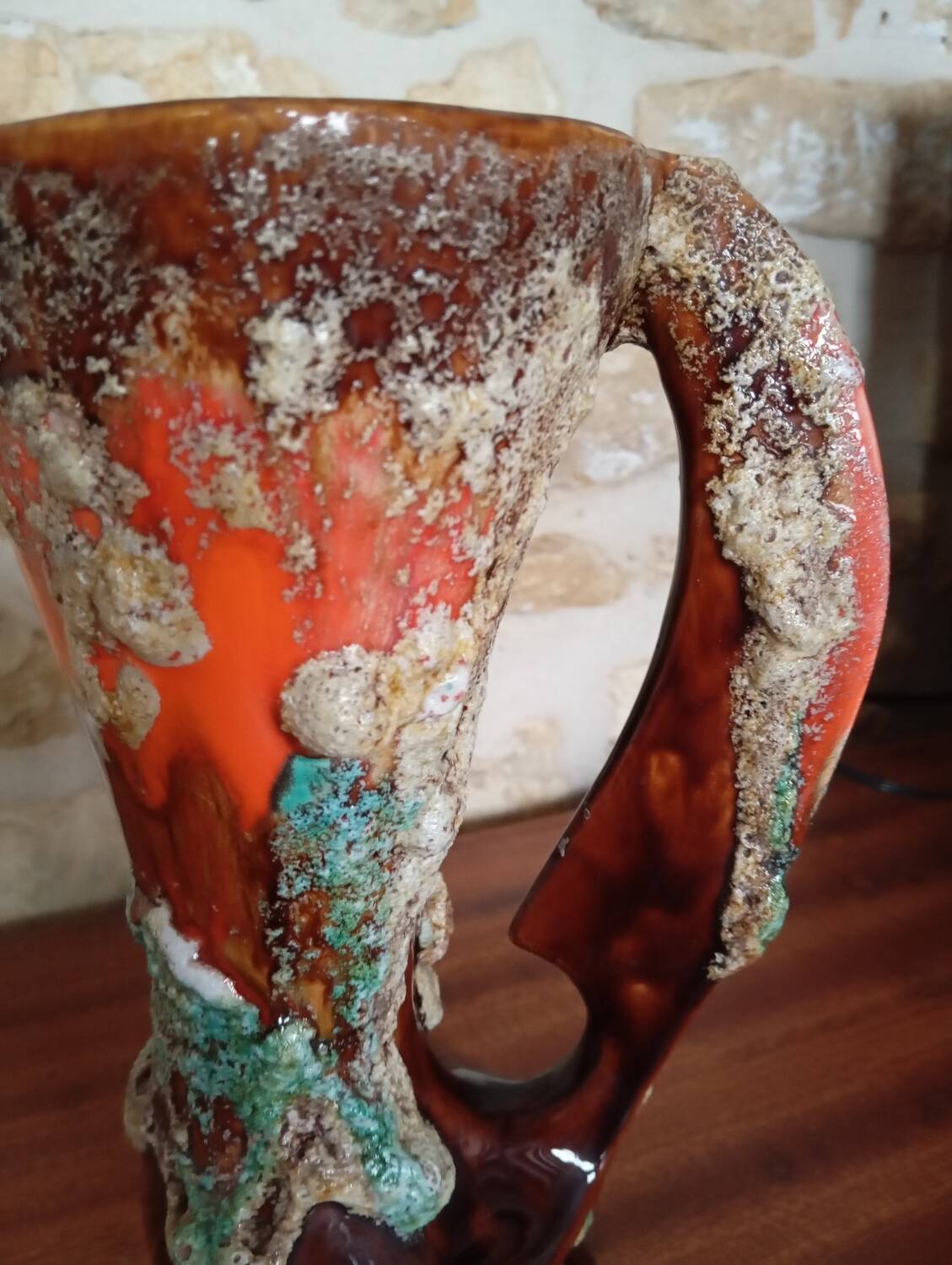Vallauris style vase