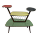 Vintage rockabilly side table/plant table in 4 colours.