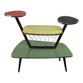 Vintage rockabilly side table/plant table in 4 colours.