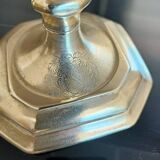 18th century candle holder with coat of arms