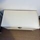 Vintage white patinated wooden chest