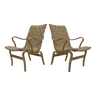 Paire de fauteuils originaux du milieu du siècle modèle "Eva" par Bruno Mathsson 1971 Suède