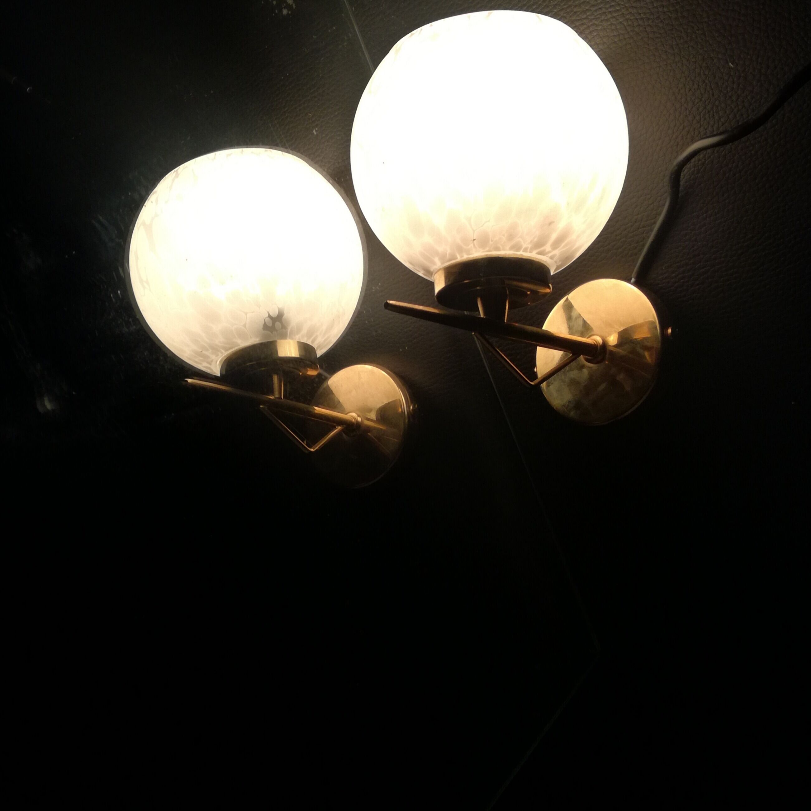 Golden sconces