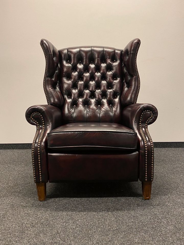 Vintage Handmade Chesterfield Recliner Armchair