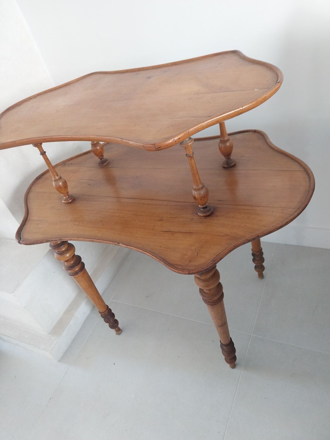 Louis XV style walnut tea table