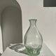 Vintage ovoid glass vase 70cl "Registered model" H:23cm