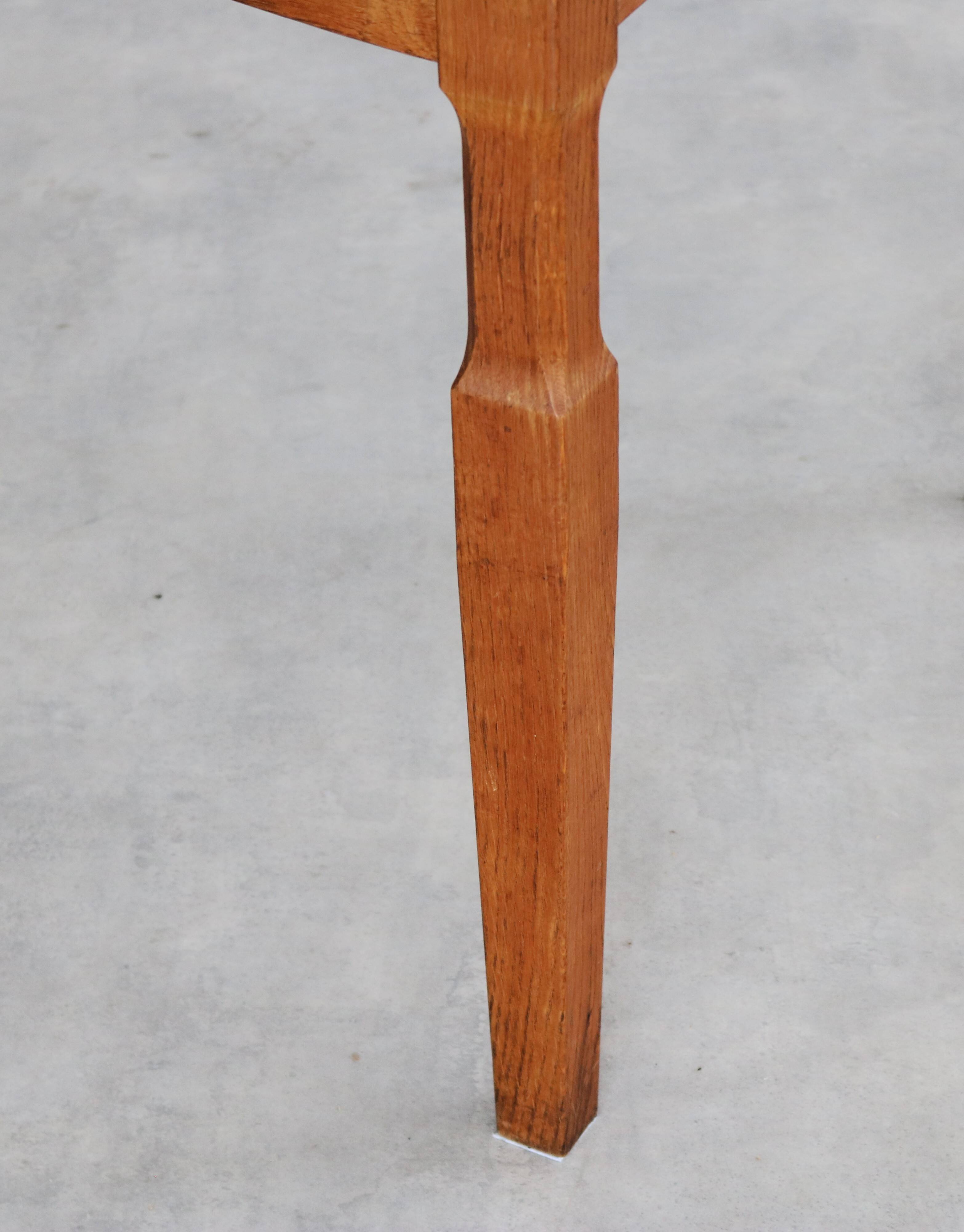 brutalist dining table | vintage table | oak | Kjaernulf