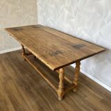 Solid Oak Folding Farmhouse Table