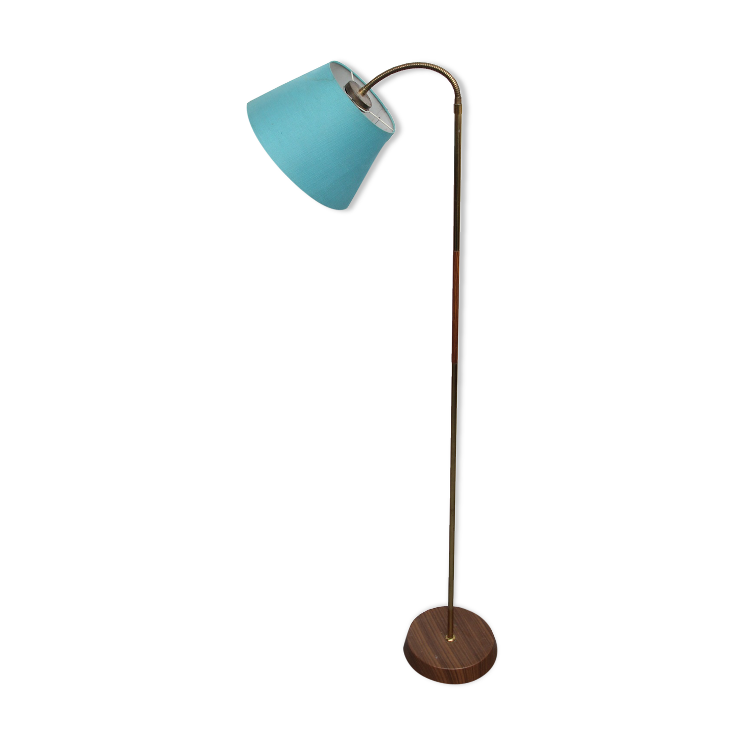 Lampadaire des années 1950 en bleu clair