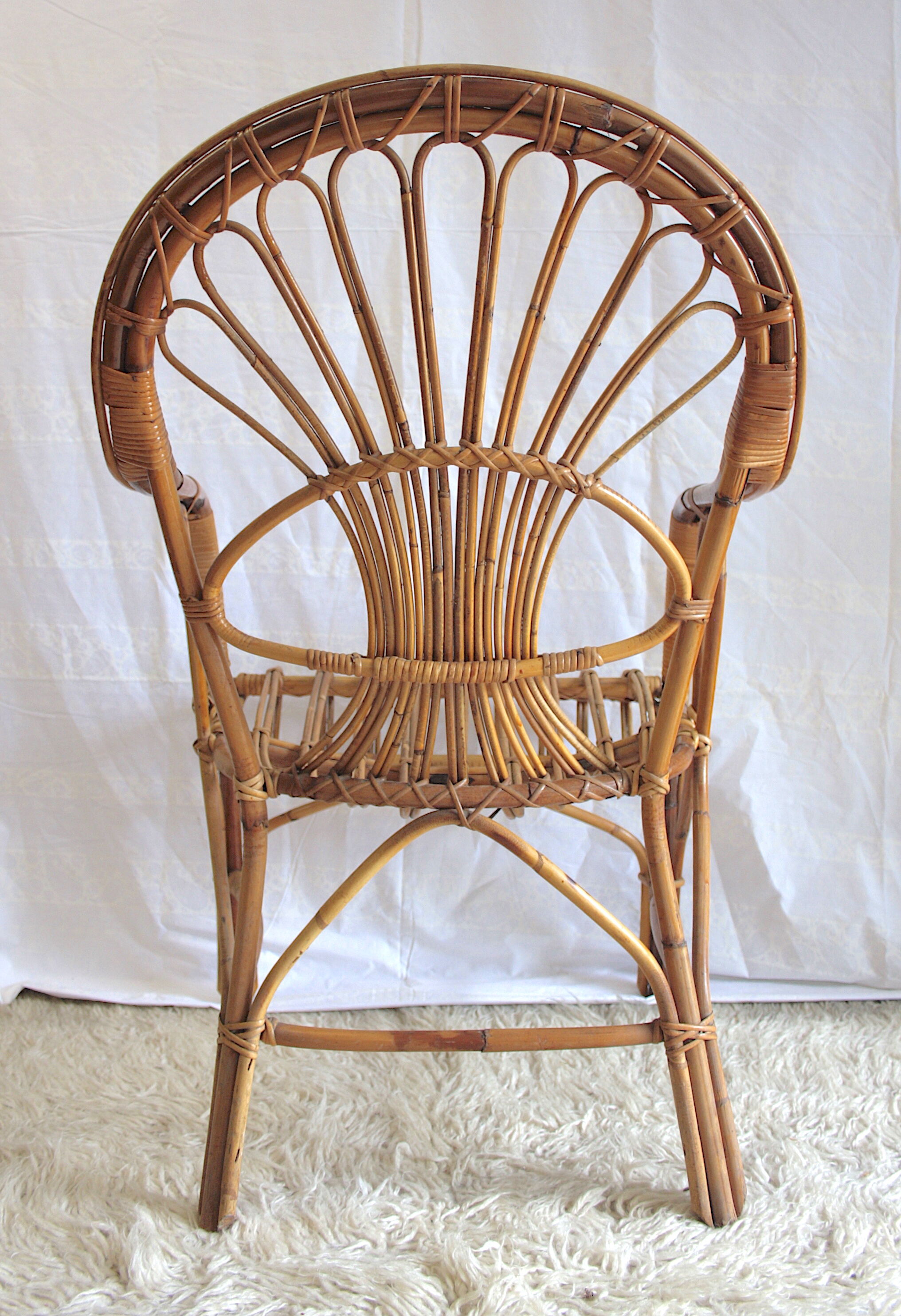Armchair 60s rattan